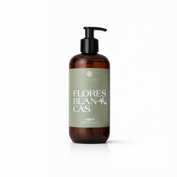 Jabón de manos Flores Blancas